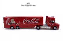 Load image into Gallery viewer, 1:76 Red Coke Christmas Scania T Cab Delivery Truck Model Diecast Metal Car
