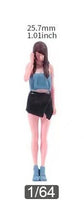 Load image into Gallery viewer, 1:64 Painted Figure Model Miniature Resin Diorama Sand Sexy Trendy Girl Lady Toy Collection