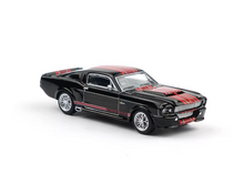 Load image into Gallery viewer, Poprace 1:64 Black Red Shelby Mustang GT500 Sports Model Diecast Metal Car New Collection