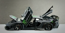Load image into Gallery viewer, PGM 1:64 Matte Black LP700 GT EVO Sports Open Model Diecast Metal Car Box New Collection