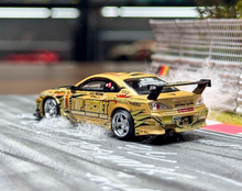 Load image into Gallery viewer, MINIGT 1:64 Gold Silvia S15 Top Secret D1GP Drift Model Diecast Metal Car New Collection