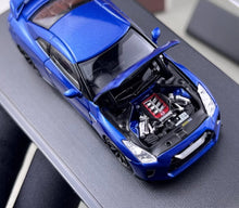 Load image into Gallery viewer, MH 1:64 Blue JDM Skyline GTR R35 Nismo Sports Model Diecast Metal Car New Collection