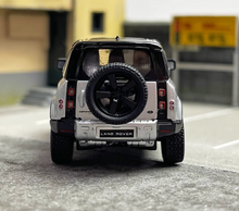 Load image into Gallery viewer, TW 1:64 Silver Defender 90 SUV Off Road Sports Model Diecast Metal Car