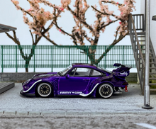 Load image into Gallery viewer, SW 1:64 Purple 993 RWB Widebody Racing Sports Model Diecast Metal Car New