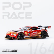 Load image into Gallery viewer, POPRACE 1:64 Aston Martin GT3 EVA Racing Sports Model Toy Diecast Metal Car