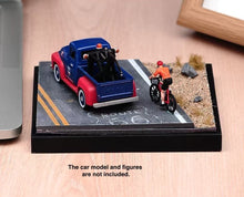 Load image into Gallery viewer, 1:64 Painted Car Model Base Miniature Diorama Sand Road Highway Scenario Rock
