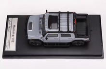 Load image into Gallery viewer, 1:64 LuLu Grey H2 ORV SUV Pickup Truck Sports Model Diecast Metal Car New Collection