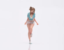 Load image into Gallery viewer, 1:24 Painted Figure Model Miniature Resin Diorama Sand Hot Pants Pretty Girl