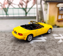 Load image into Gallery viewer, HJ 1:64 Yellow JDM MX5 Miata Eunos Roadster Sports Model Diecast Metal Car New