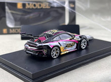 Load image into Gallery viewer, EM 1:64 Black Sunflower 911 GT3 RS Sports Model Diecast Metal Car New Collection