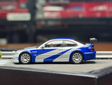 Load image into Gallery viewer, AR 1:64 Silver Blue NFS M3 GTR E46 Coupe Sports Model Diecast Metal Car New Collection