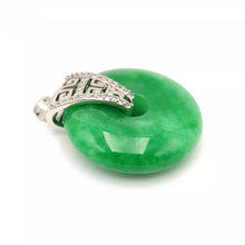 Load image into Gallery viewer, Nature Jade Peace Fortune Pendant Necklace Gift Jewelry charm Blessing Jewelry b