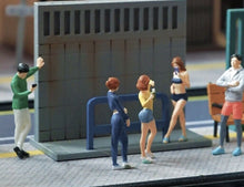 Load image into Gallery viewer, 1:64 Painted Figure Mini Model Toy Miniature Car Scenes Resin Sports Girl Lady