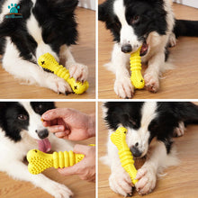Load image into Gallery viewer, Treat Dispensing Puzzle Toys Dog Chew Durable Toy Dental Cleansing Safe Pet BONE