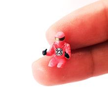 Load image into Gallery viewer, 1:64 Painted Figure Mini Model Miniature Resin Diorama Racing Toy Car Racer Red