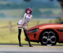 Load image into Gallery viewer, 1:64 Painted Figure Model Miniature Resin Diorama Toy Sand Cheerleading Girl