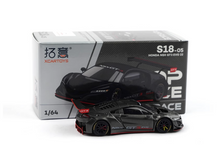 Load image into Gallery viewer, PR 1:64 Black Carbon NSX GT3 EVO 22 Racing Sports Model Diecast Metal Car BN