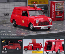 Load image into Gallery viewer, TINY 1:50 Hongkong Fire Morris Mini Cooper Van Vintage Model Toy Metal Car BN