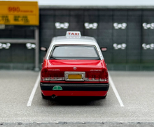 Load image into Gallery viewer, LMLF 1:64 Red Hongkong Taxi Crown Comfort Sedan Model Diecast Metal Car New Collection