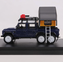 Load image into Gallery viewer, Shadow 1:64 Blue Defender 6x6 Pickup Truck Camper Model Diecast Metal Car New Collection
