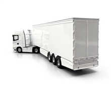 Load image into Gallery viewer, 1:76 White Scania S680 Refrigerated Container Truck Model Diecast Metal Car