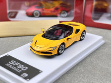 Load image into Gallery viewer, LF 1:64 Yellow SF90 Stradale Super Racing Sports Model Diecast Metal Car New