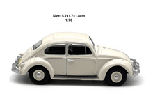Load image into Gallery viewer, 1:76 1967 White VW Beetle Classic Vintage Model Diecast Metal Car