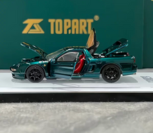 Load image into Gallery viewer, Topart 1:64 Dark Green NSX NA1 R TMCS Sports Open Model Diecast Metal Car New Collection