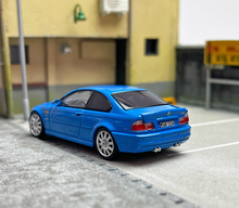 Load image into Gallery viewer, SH 1:64 Blue M3 E46 CLS Coupe Racing Sports Model Diecast Metal Car New
