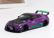 Load image into Gallery viewer, MC 1:64 Purple LB GTR R35 35GT-RR Racing Sports Model Diecast Metal Car New Collection