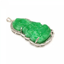 Load image into Gallery viewer, Nature Jade Guanyin Pendant Necklace Gift Jewelry charm Blessing Lucky New Green