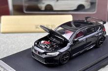 Load image into Gallery viewer, Motorhelix 1:64 Black JDM Civic Type R FL5 Sports Model Diecast Metal Car New
