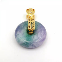Load image into Gallery viewer, Nature Jade Round Pendant Necklace Gift Jewelry charm Blessing Lucky Accessory B