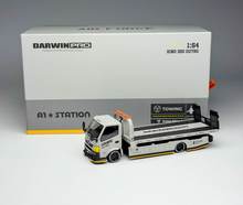 Load image into Gallery viewer, GCD 1:64 Gray AF H300 Flatbed Trailer Tow Truck Model Diecast Metal Car New Collection