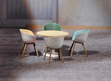 Load image into Gallery viewer, 1:64 Painted Figure Model Miniature Resin Diorama Sand Funiture Table Chair Set