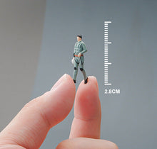 Load image into Gallery viewer, 1:64 Painted Figure Mini Model Miniature Resin Diorama Pilot Captain Army Man New Scene