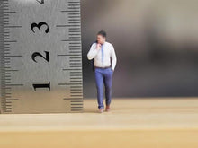 Load image into Gallery viewer, 1:64 Painted Figure Model Miniature Resin Diorama Sand Blue Suite Man Cool Guy