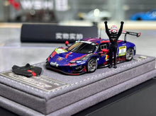 Load image into Gallery viewer, Mechspeed 1:64 Blue 296 GT3 Racing Figure Sports Model Diecast Resin Car New Collection