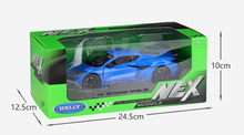 Load image into Gallery viewer, WELLY 1:24 2023 Corvette Z06 Muscle Racing Sports Model Diecast Metal Car New