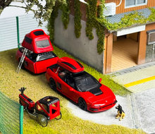 Load image into Gallery viewer, MLGB 1:64 JDM Red NA1 NSX TRA Camper Trailer Sport Model Diecast Metal Car New