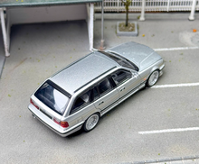 Load image into Gallery viewer, Mortal 1:64 Silver E34 Touring Alpina B10 Wagon Sport Model Diecast Metal Car