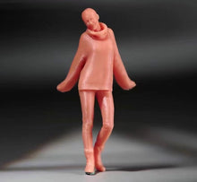 Load image into Gallery viewer, 1:64 Painted Unpainted Figure Model Miniature Resin Diorama Winter Swaeater Girl New
