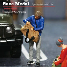 Load image into Gallery viewer, 1:64 Painted Figure Mini Model Miniature Resin Diorama Sand Gym Man Lady Sports