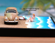 Load image into Gallery viewer, 1:64 Painted Car Model Base Miniature Diorama Road Sand Scenario Seaside Beach