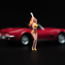 Load image into Gallery viewer, 1:24 Painted Figure Model Miniature Resin Diorama Sand Yellow Bikini Sexy Lady