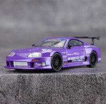 Load image into Gallery viewer, Minigt 1:64 Purple A80 GT300 Top Secret Sports Model Diecast Metal Car New Collection