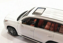 Load image into Gallery viewer, JKM 1:64 White LX570 Luxury SUV Off Road Sports Model Diecast Metal Car New