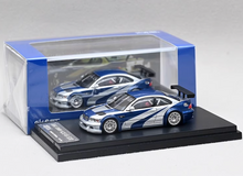 Load image into Gallery viewer, DCM 1:64 Blue M3 E46 GTR Coupe Fast Sports Model Diecast Metal Car Box New