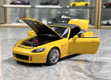 Load image into Gallery viewer, MH 1:18 Yellow JDM S2000 AP2 Sports F22C Engine Model Diecast Metal Car New Collect