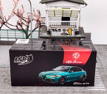 Load image into Gallery viewer, BBR 1:64 Green Romeo Giulia GTA Spoiler Sports Diecast Model Metal Car New